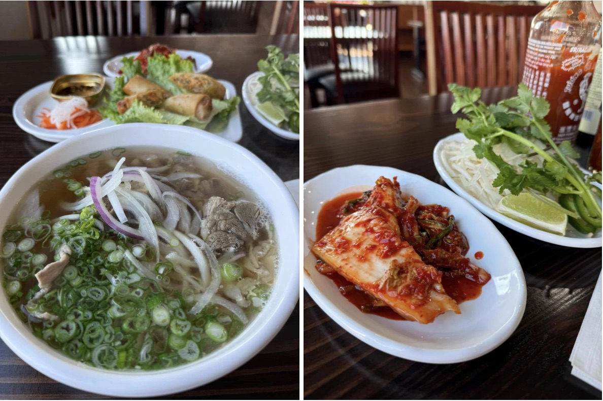 Phở và Kim chi